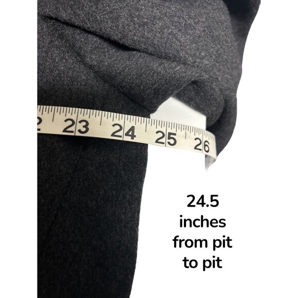 Cortefiel Charcoal Wool Overcoat Coat Jacket – Size 56 (XXL) – 100% Virgin Wool - Picture 6 of 8